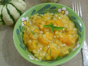 risotto au potiron aliment riche en glucides