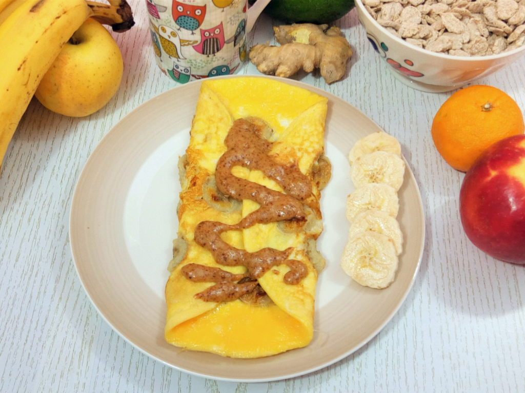 omelette à la banane