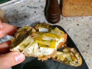 pain sans gluten gratiné aux poireaux